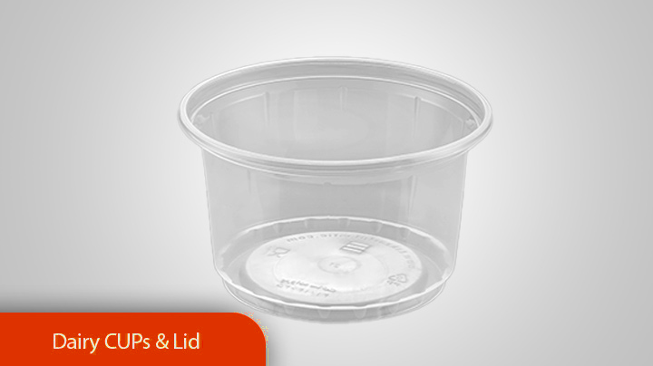 Dairy cups and lid