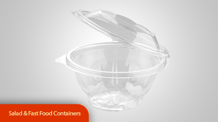 Salad and fast food containers